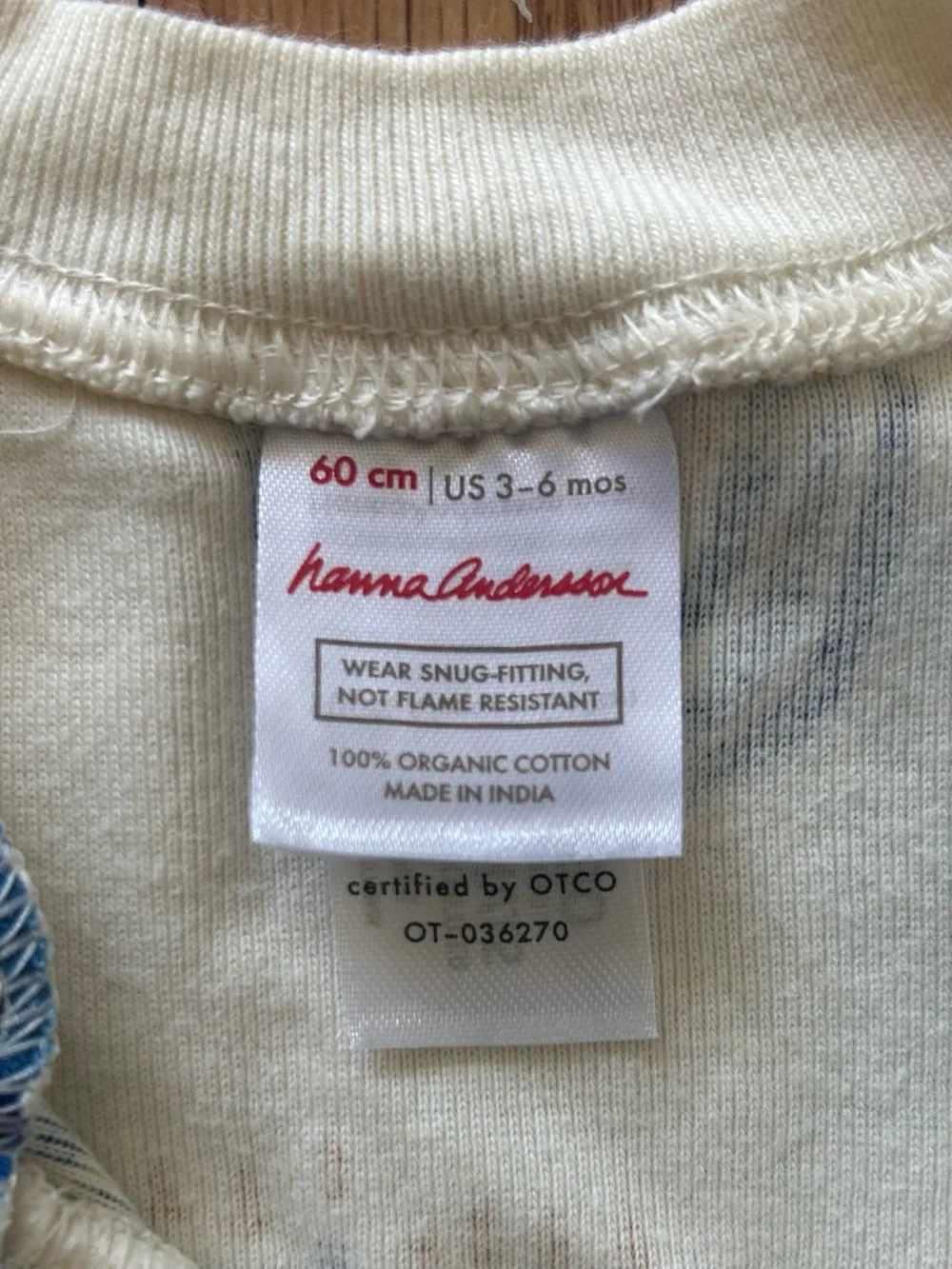 Hanna Andersson One-Piece with Menorah Print Pajamas Size 60/US3-6 EUC Unisex